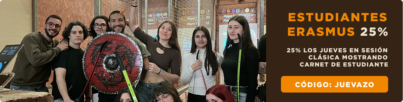 Estudiantes Erasmus 25% - Código JUEVAZO
